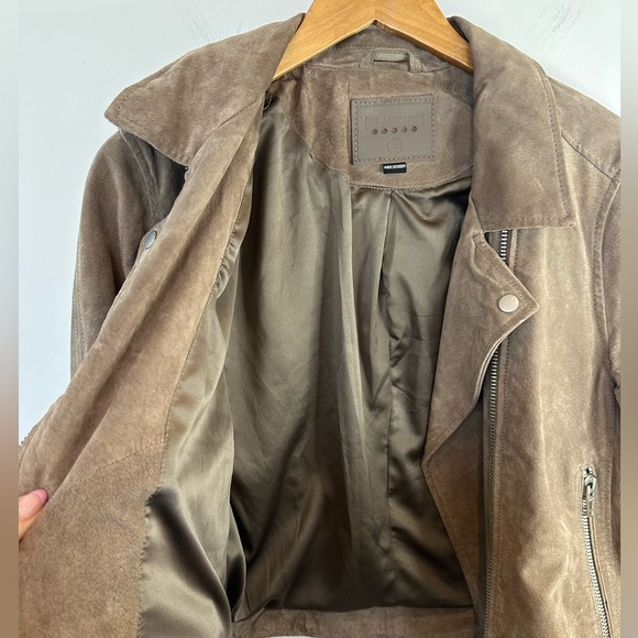 Blank NYC Brown Suede Moto Jacket - Picture 10 of 15